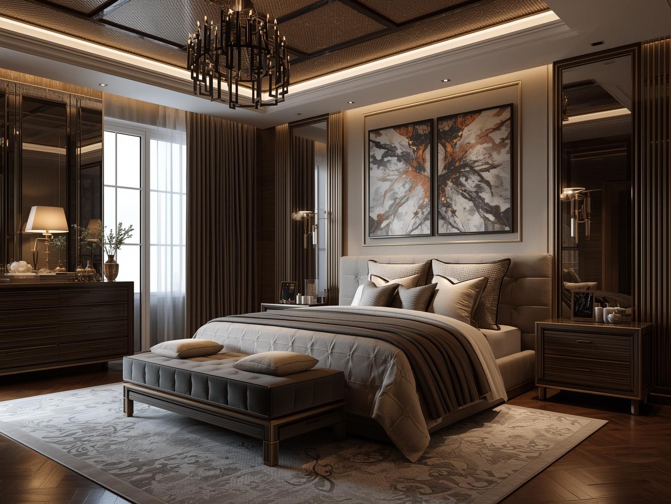 Maximalist decor bedroom design