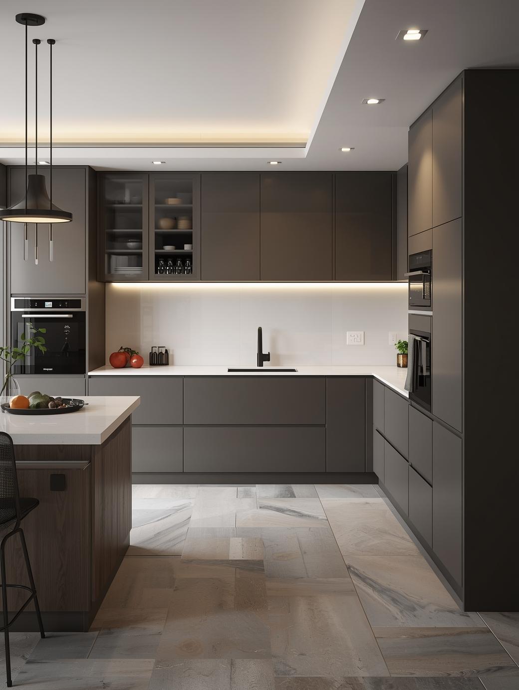 L shaped - Modular kitchen design