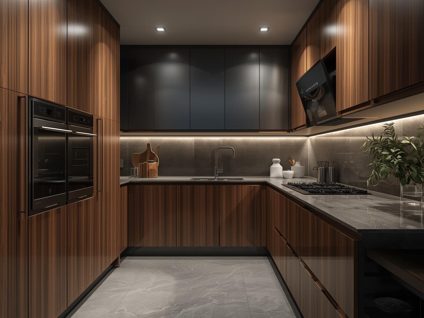 U shaped - Modular kitchen design ideas