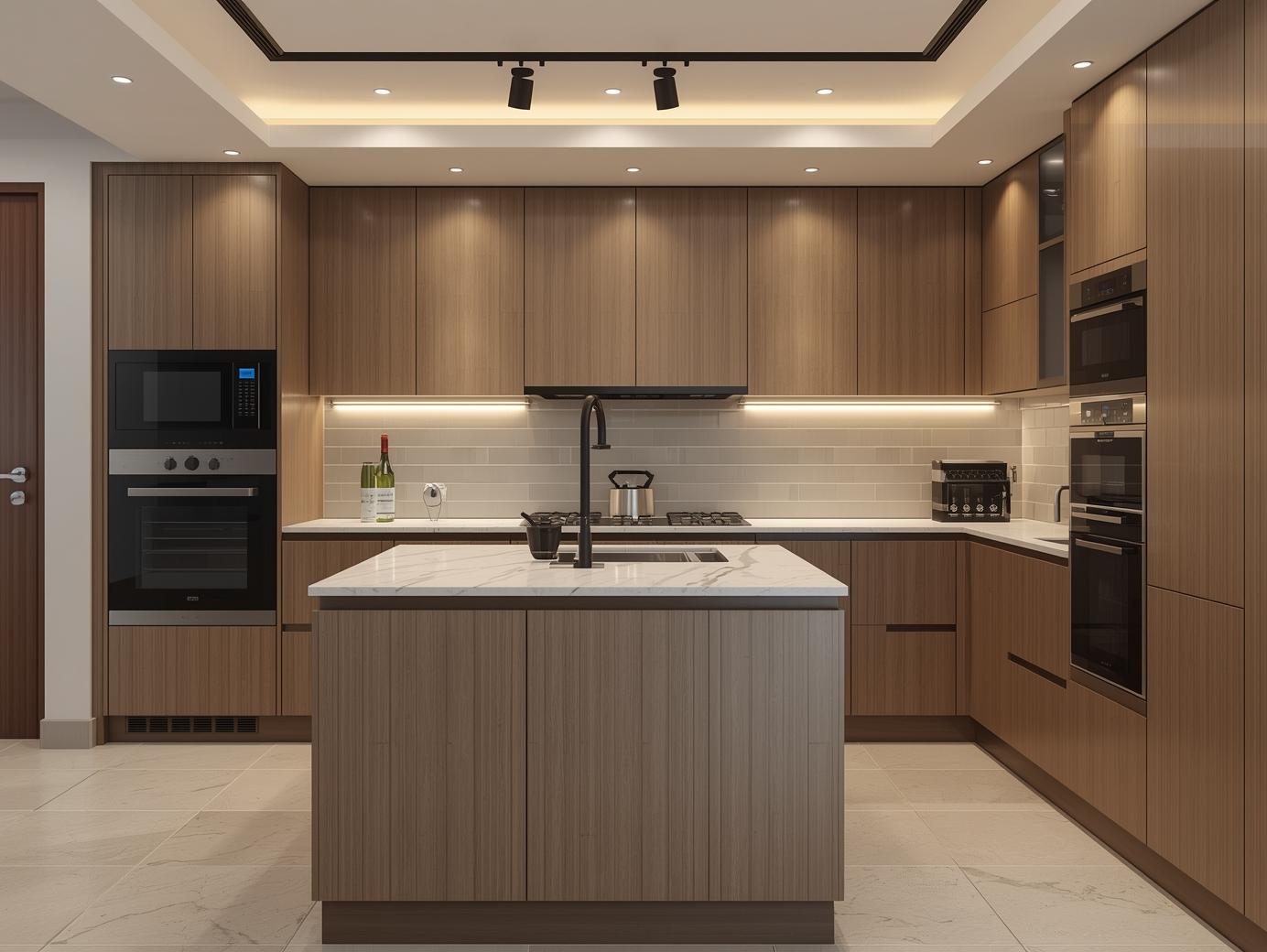 Island modular kitchen designs