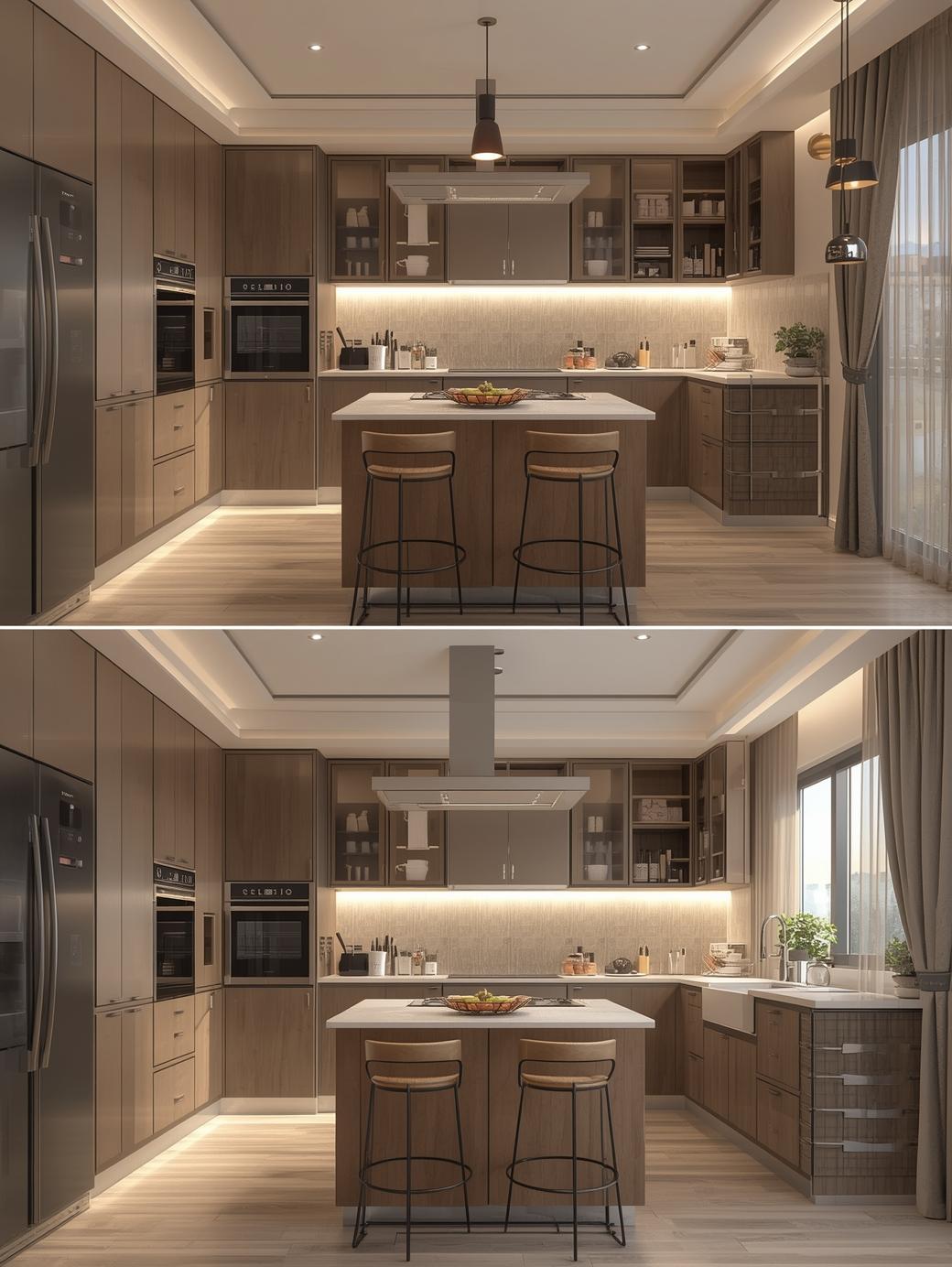 Island chimney - Modular kitchen design