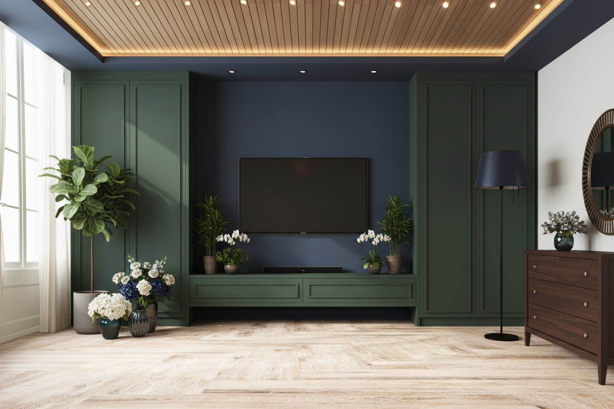 Modern Luxury Bedroom Interior Design - Dark & Moody