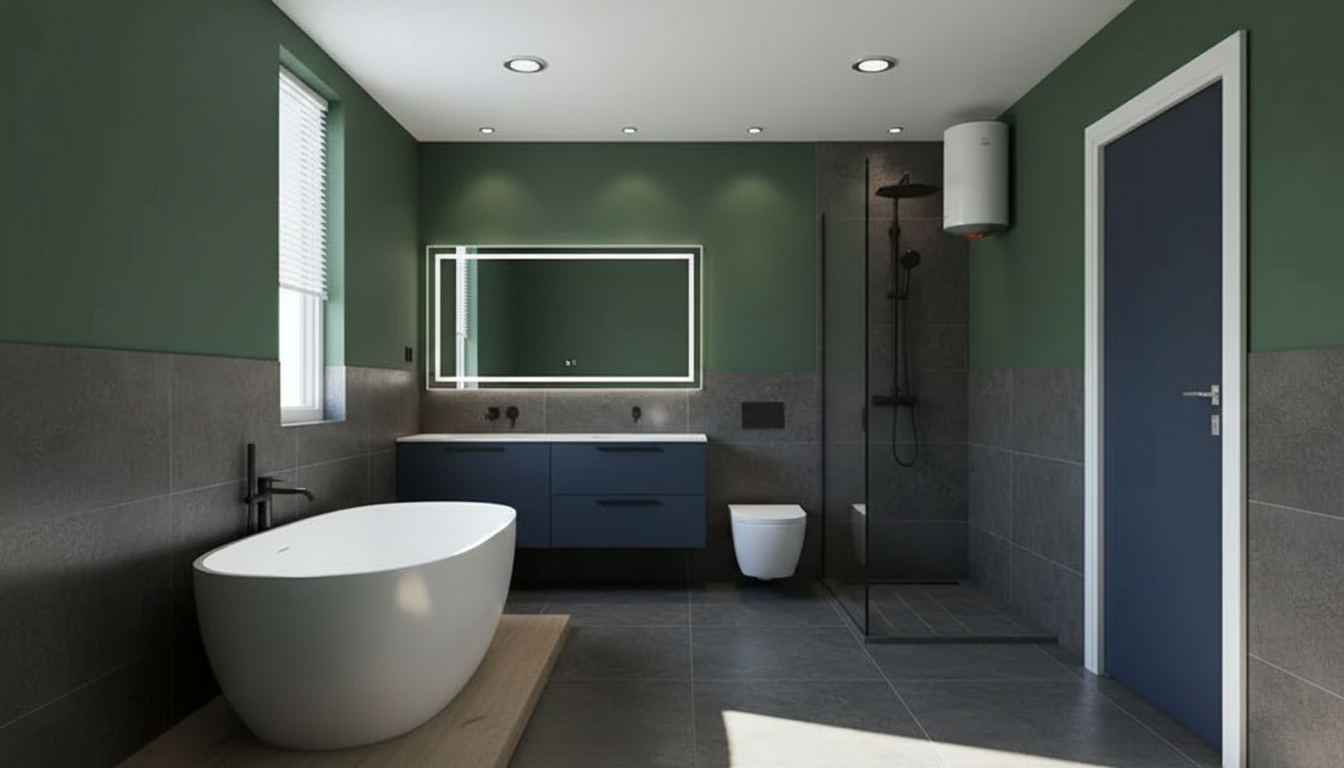 Modern Luxury Bathroom Design - Dark & Moody Retreat