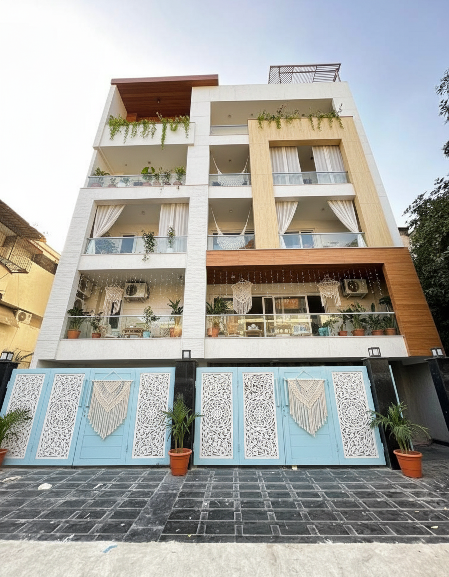 Bright & Airy Bohemian Balcony Design