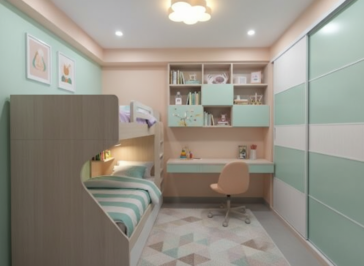 Modern Luxury Kids Room Design - Play Zone Pastel Colors