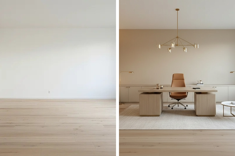 Executive Office Design - Modern Luxury & Warm Neutrals